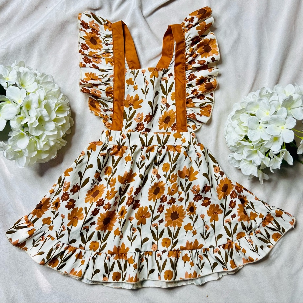NEW Floral Pinafore Dress